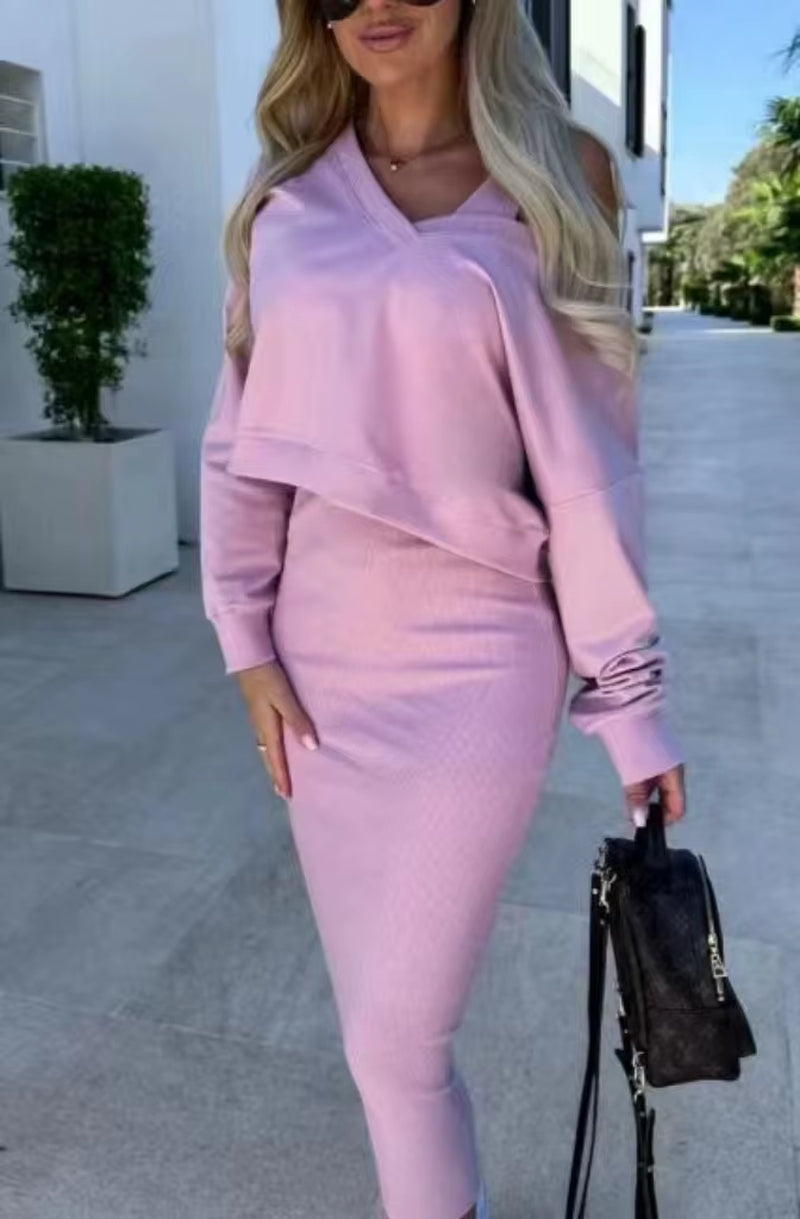 Two Piece-Set Knit Dress