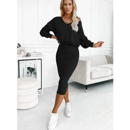 Two Piece-Set Knit Dress